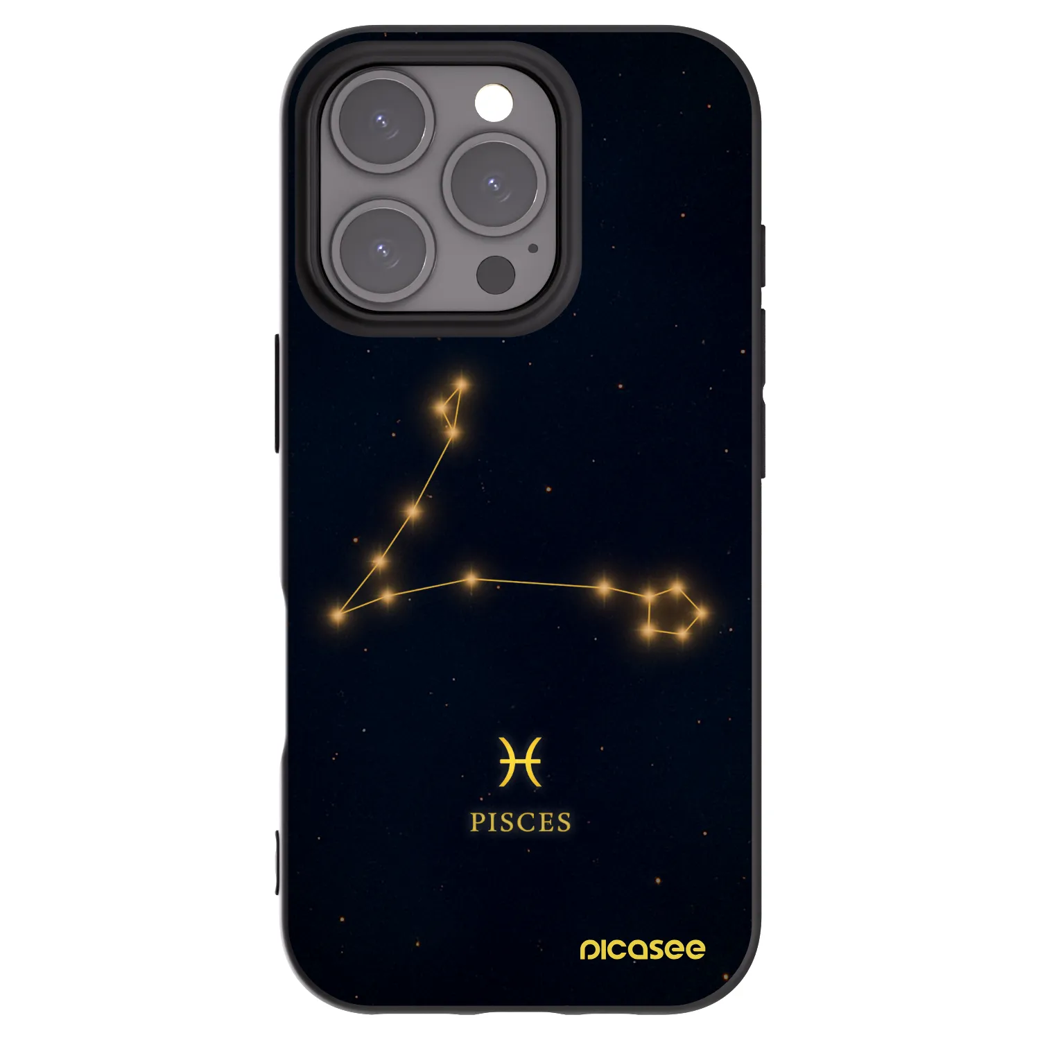 Picasee fekete szilikon tok az alábbi mobiltelefonokra Apple iPhone 16 Pro - PISCES