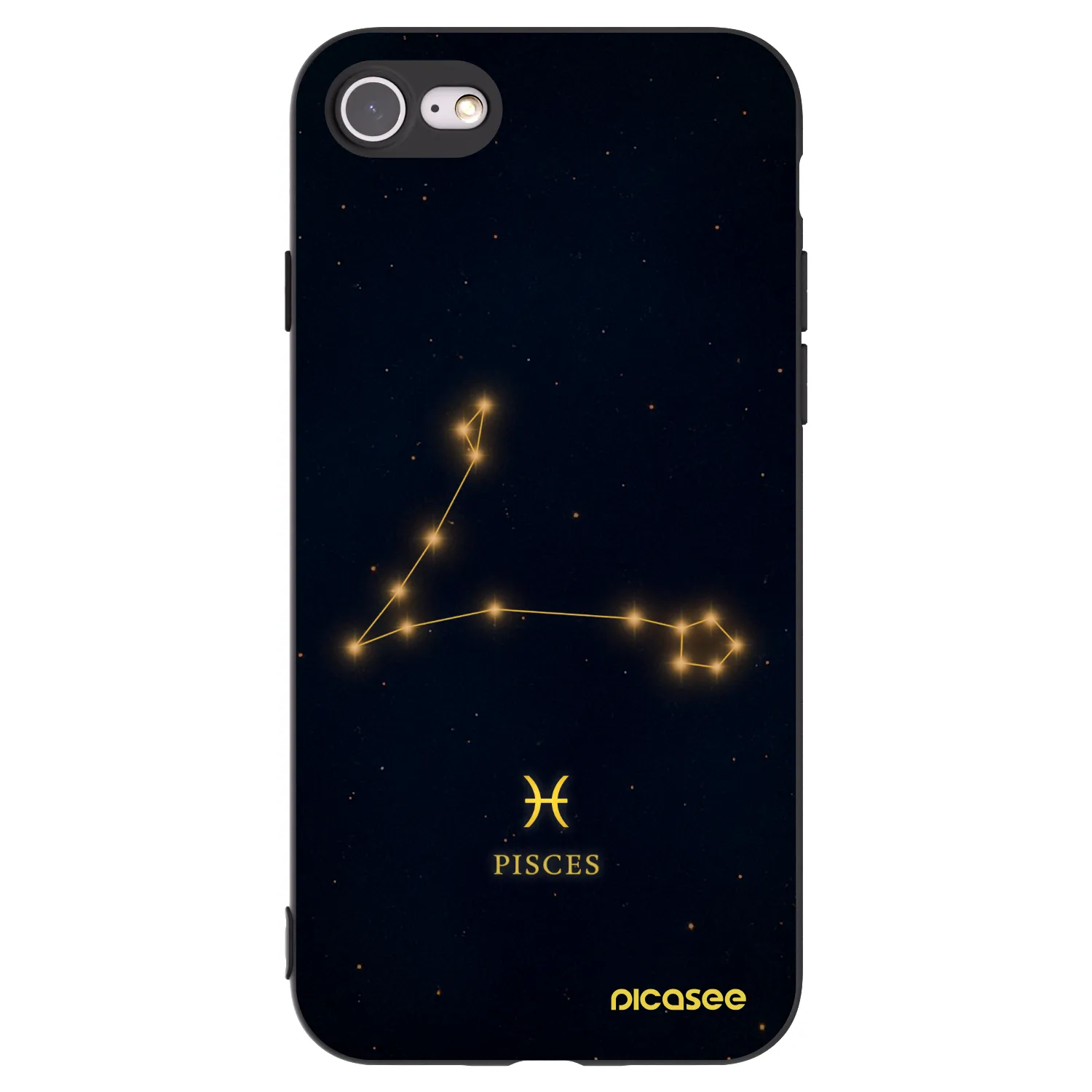 Picasee fekete szilikon tok az alábbi mobiltelefonokra Apple iPhone 8 - PISCES