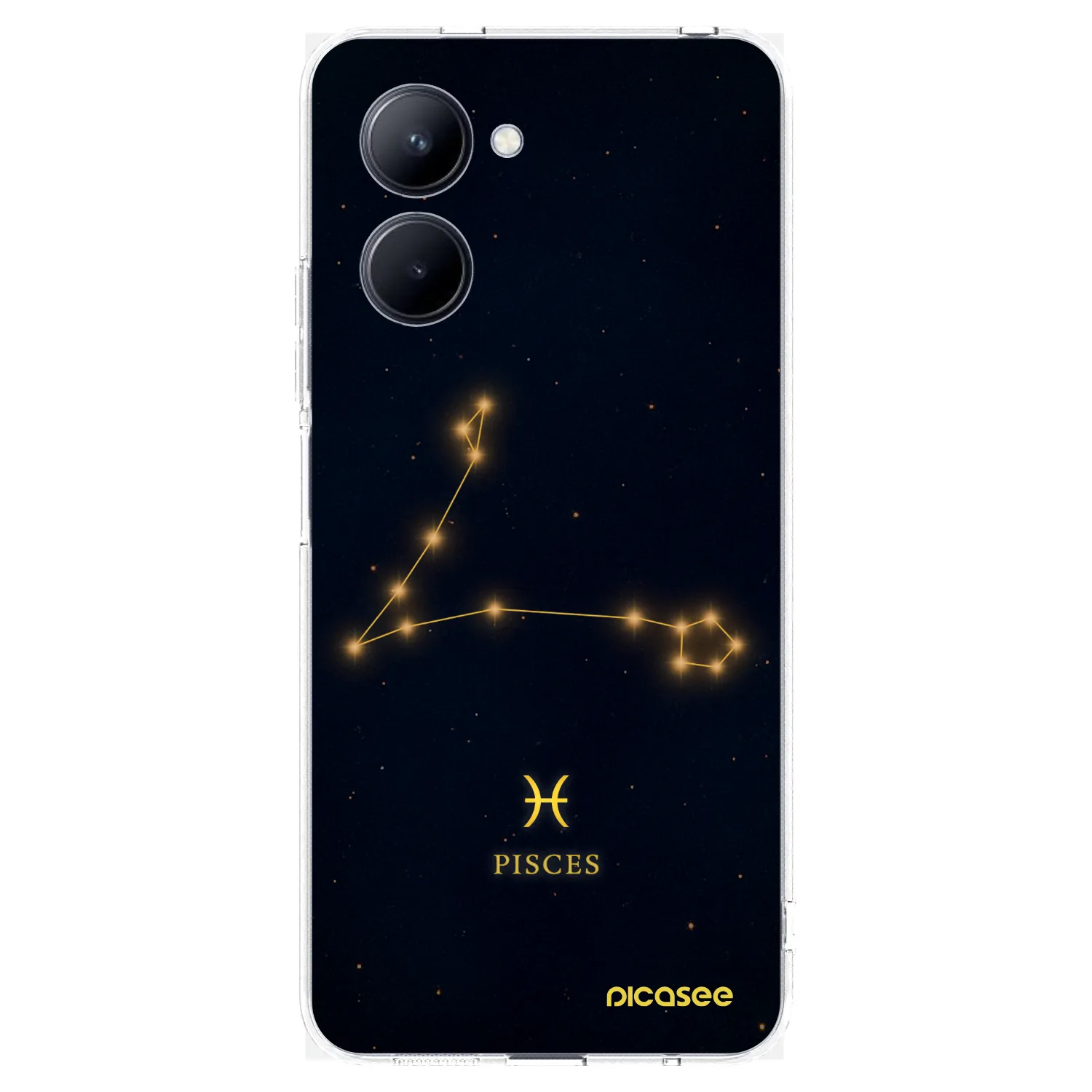 Picasee átlátszó szilikon tok az alábbi mobiltelefonokra Realme C33 (2023) - PISCES