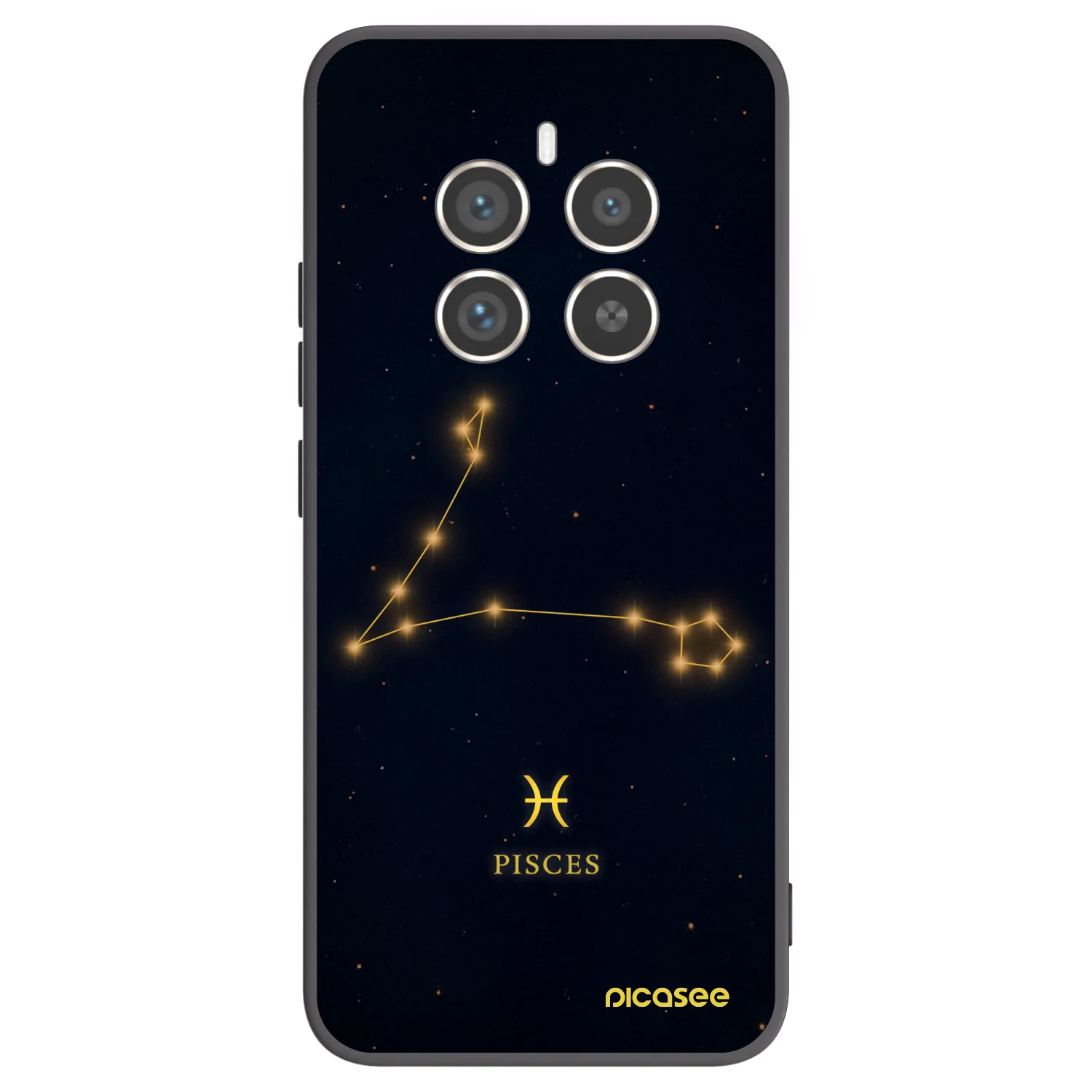 Picasee fekete szilikon tok az alábbi mobiltelefonokra Realme 12 Pro 5G - PISCES