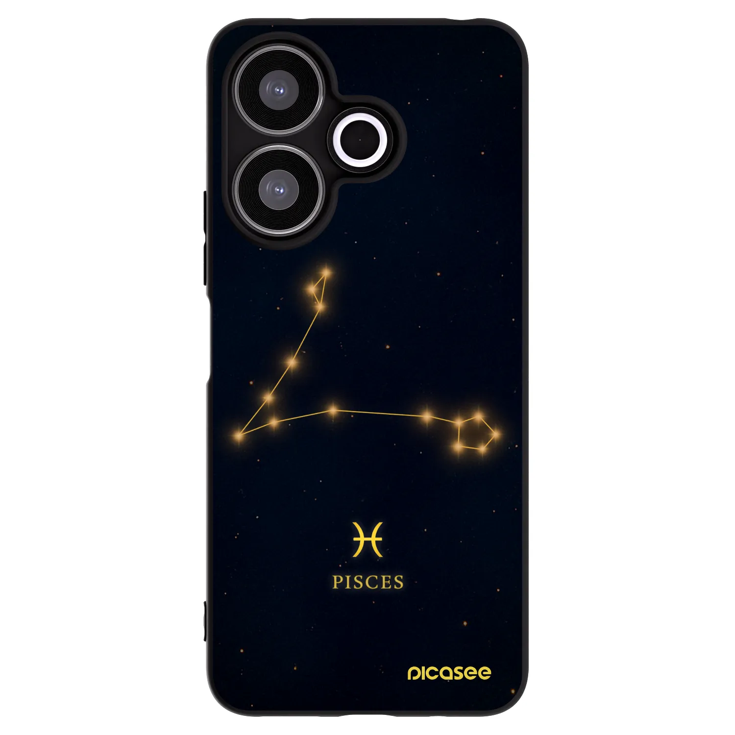 Picasee fekete szilikon tok az alábbi mobiltelefonokra Xiaomi Redmi 13 4G - PISCES