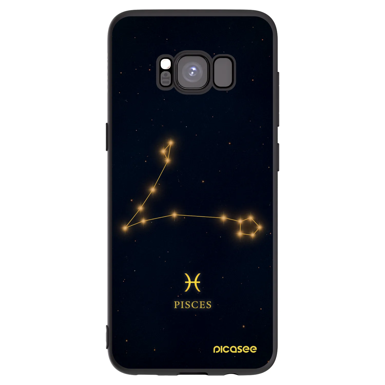 Picasee fekete szilikon tok az alábbi mobiltelefonokra Samsung Galaxy S8 G950F - PISCES