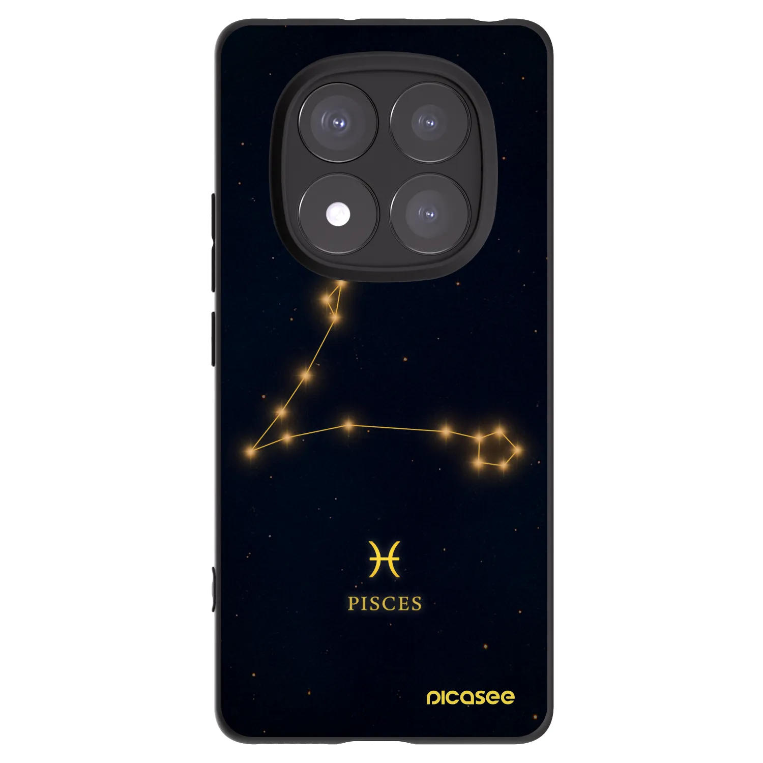 Picasee fekete szilikon tok az alábbi mobiltelefonokra Xiaomi Redmi Note 14 Pro 5G - PISCES