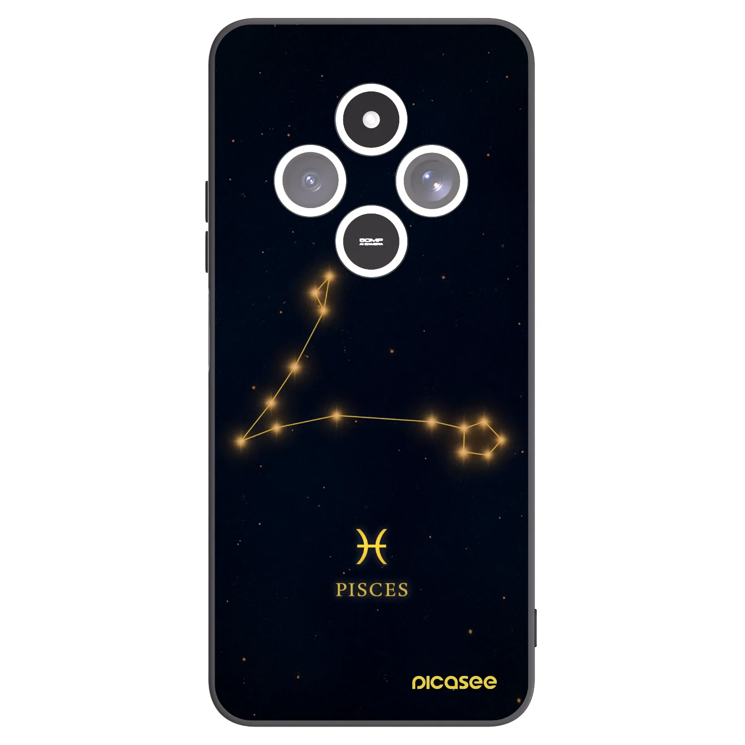 Picasee fekete szilikon tok az alábbi mobiltelefonokra Xiaomi Redmi 14C - PISCES