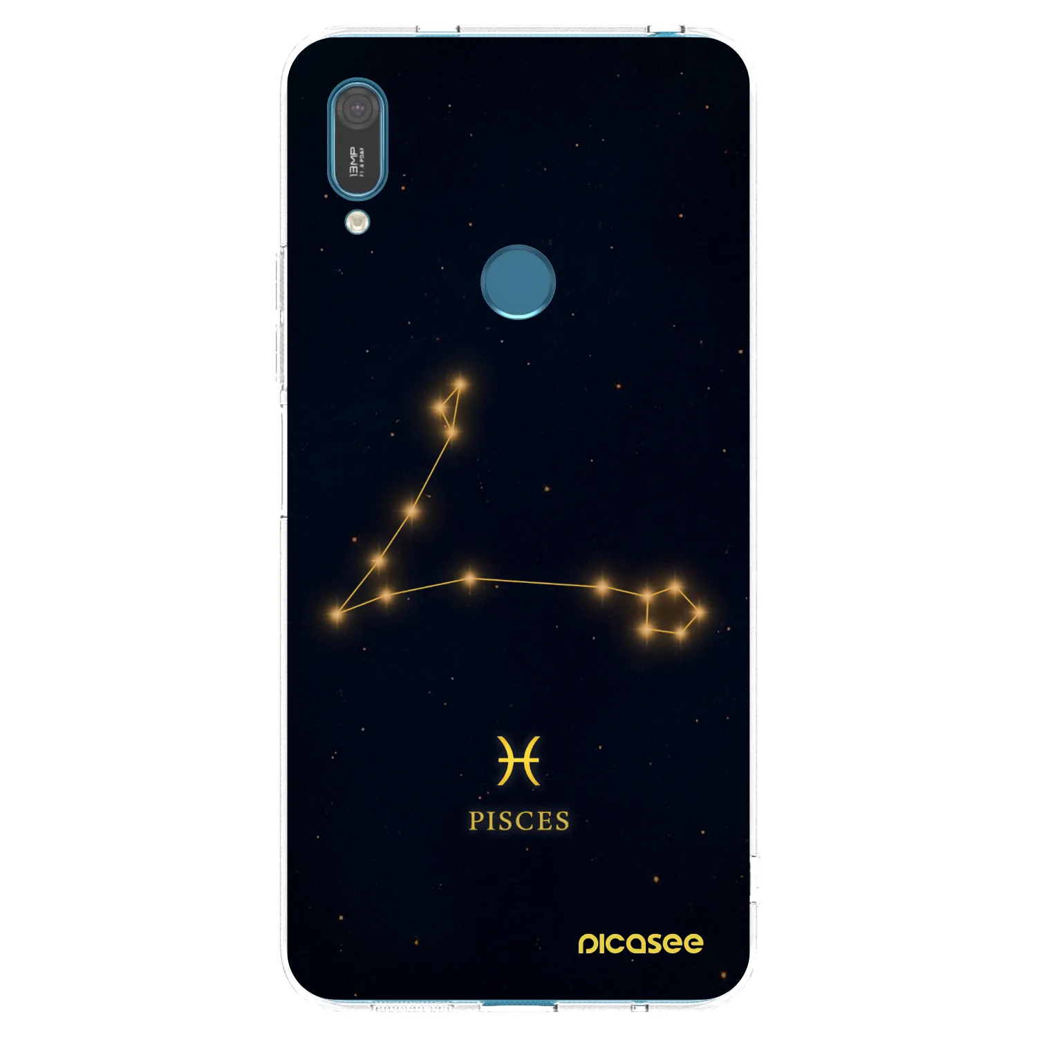 Picasee átlátszó szilikon tok az alábbi mobiltelefonokra Huawei Y7 2019 - PISCES