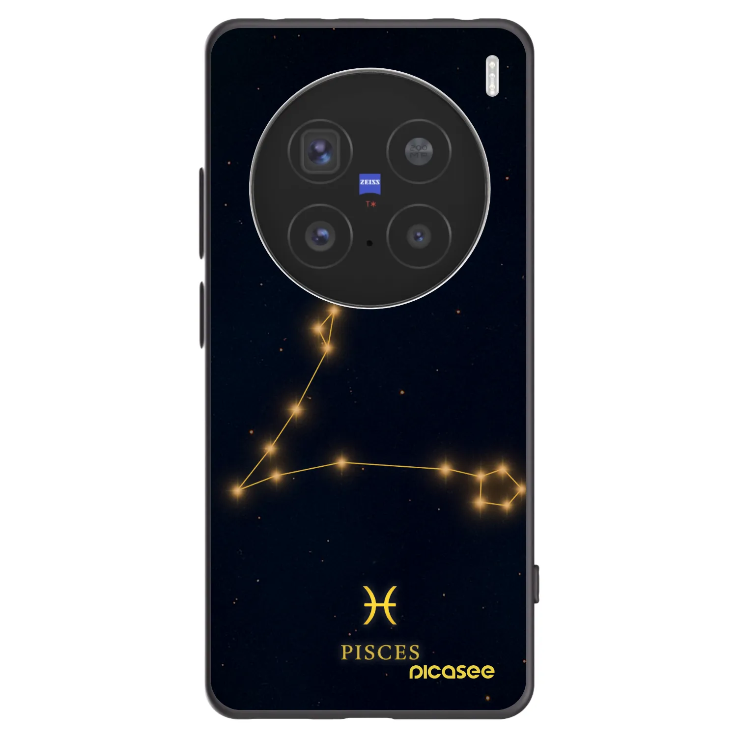 Picasee fekete szilikon tok az alábbi mobiltelefonokra Vivo X200 Pro - PISCES