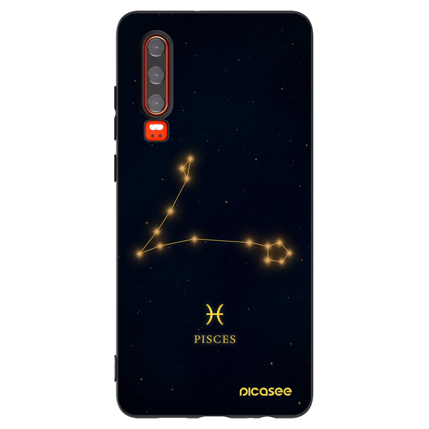 Picasee fekete szilikon tok az alábbi mobiltelefonokra Huawei P30 - PISCES