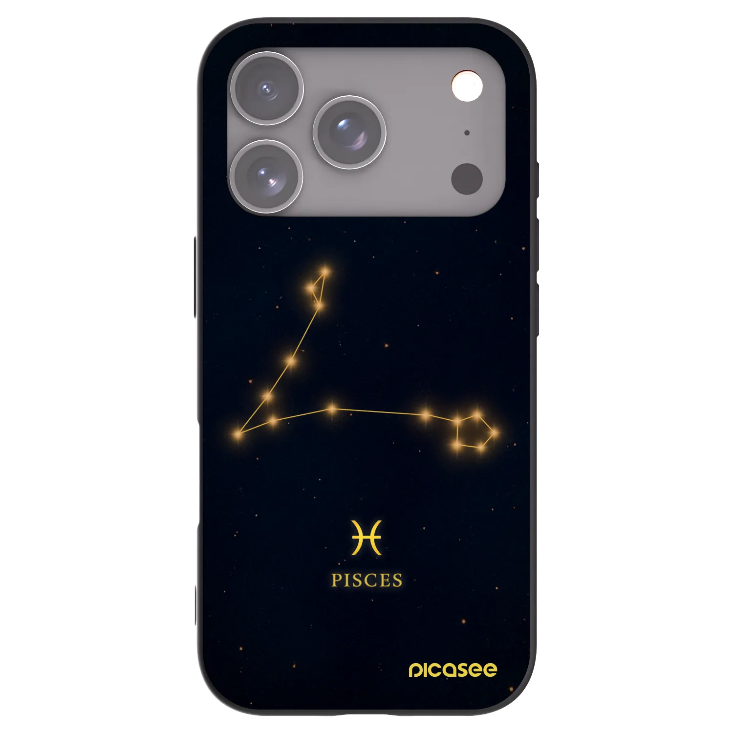 Picasee fekete szilikon tok az alábbi mobiltelefonokra Apple iPhone 17 Pro - PISCES