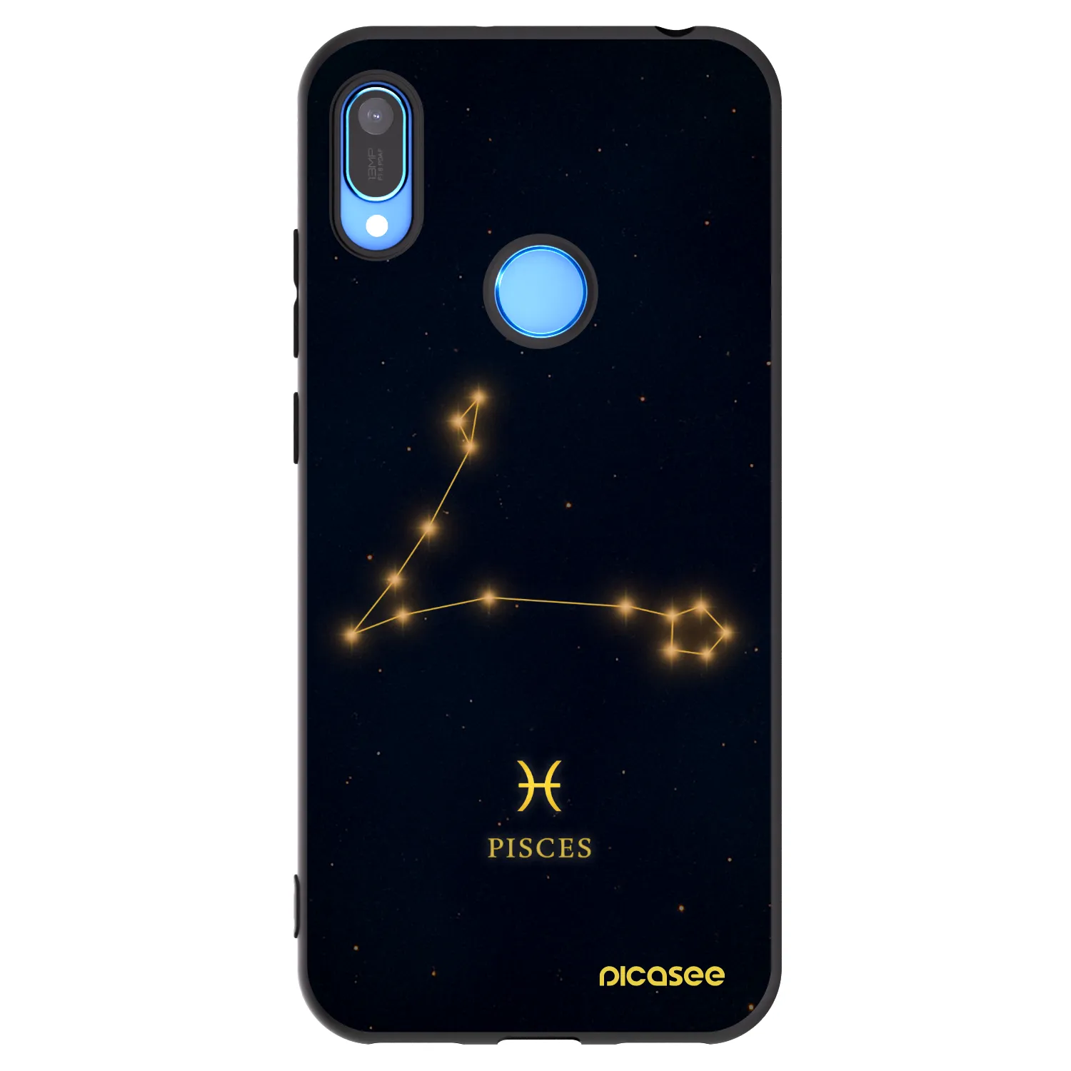 Picasee fekete szilikon tok az alábbi mobiltelefonokra Huawei Y6 2019 - PISCES