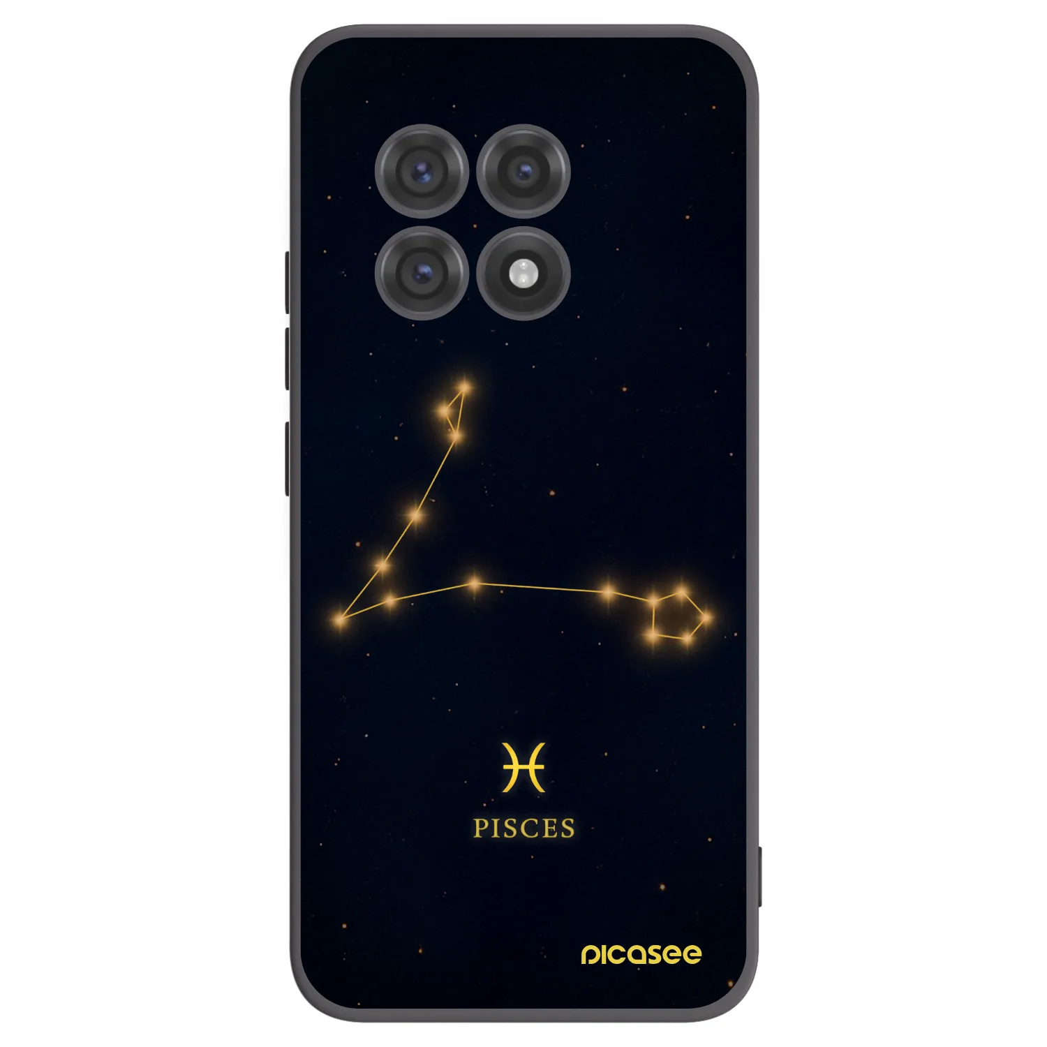 Picasee fekete szilikon tok az alábbi mobiltelefonokra OnePlus 13R 5G - PISCES