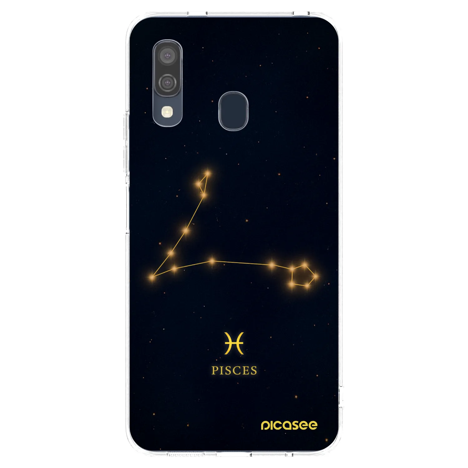 Picasee átlátszó szilikon tok az alábbi mobiltelefonokra Samsung Galaxy A40 A405F - PISCES