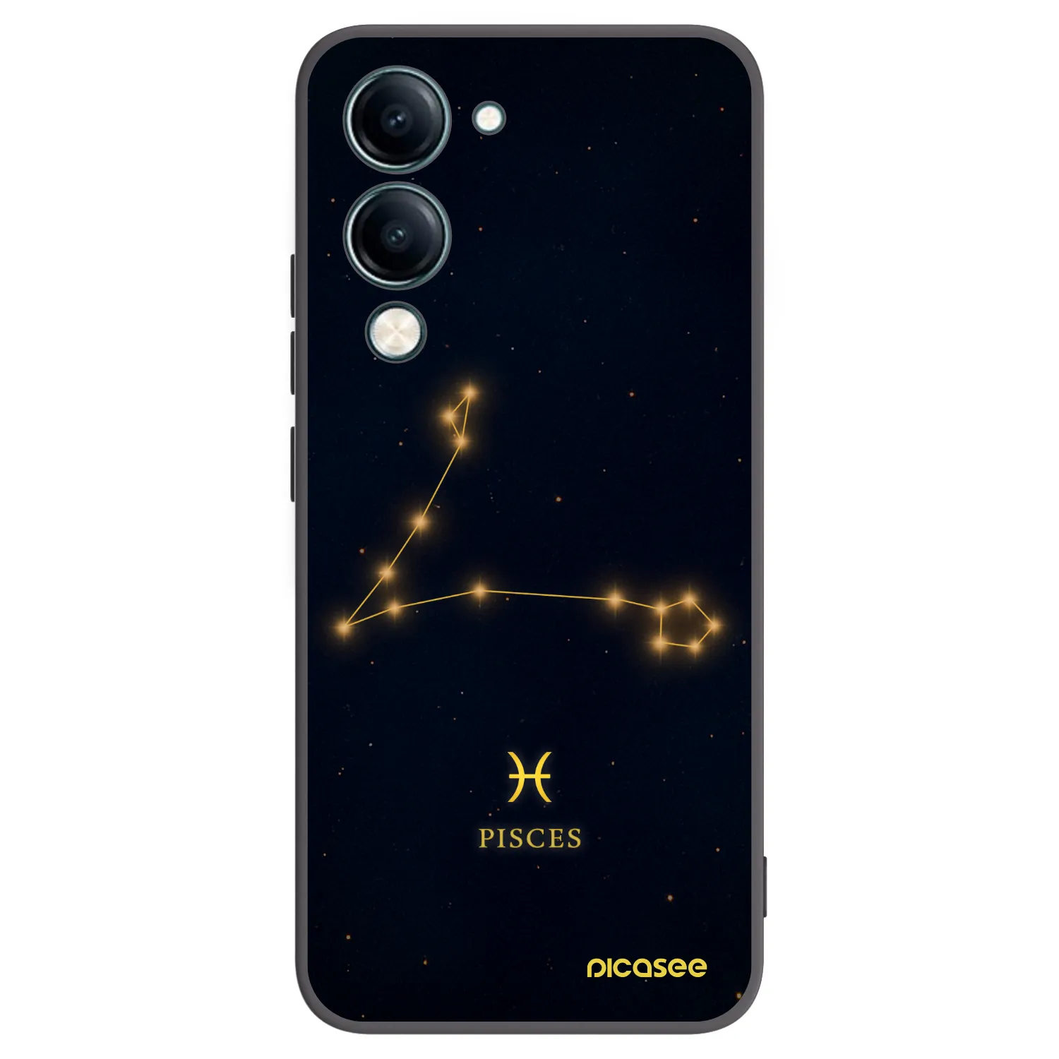 Picasee fekete szilikon tok az alábbi mobiltelefonokra Vivo Y29s 5G - PISCES