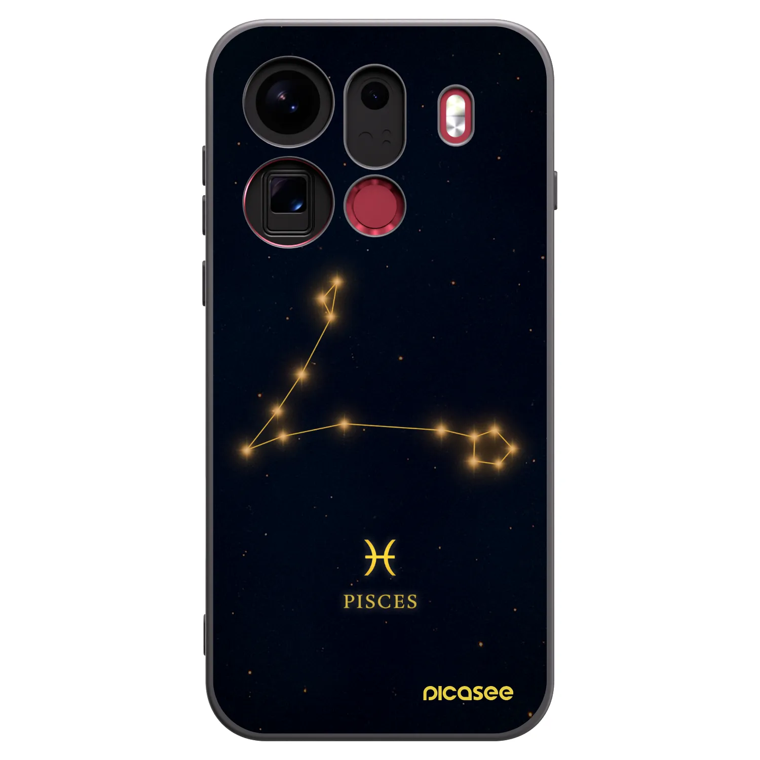 Picasee fekete szilikon tok az alábbi mobiltelefonokra OPPO Find X9 Pro - PISCES