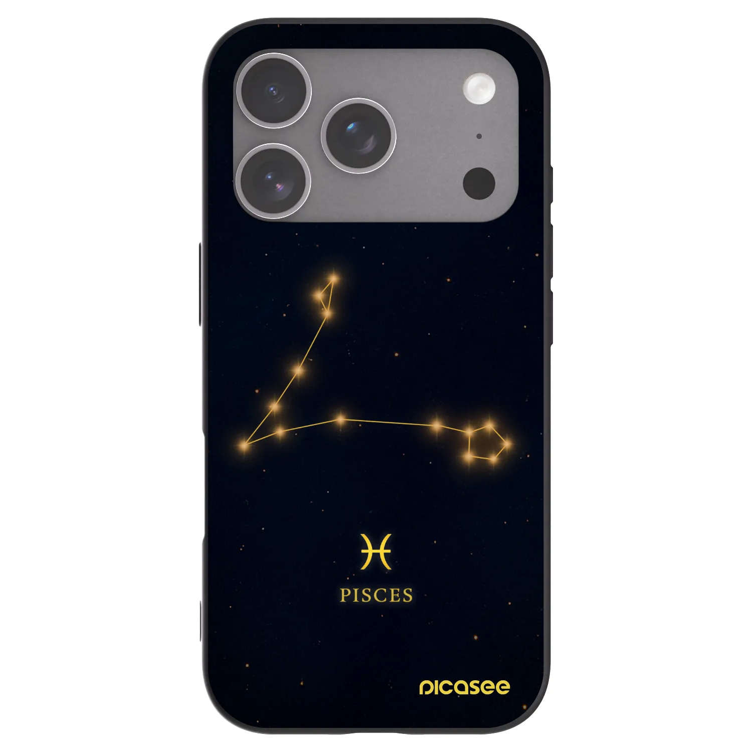 Picasee fekete szilikon tok az alábbi mobiltelefonokra Apple iPhone 18 Pro - PISCES