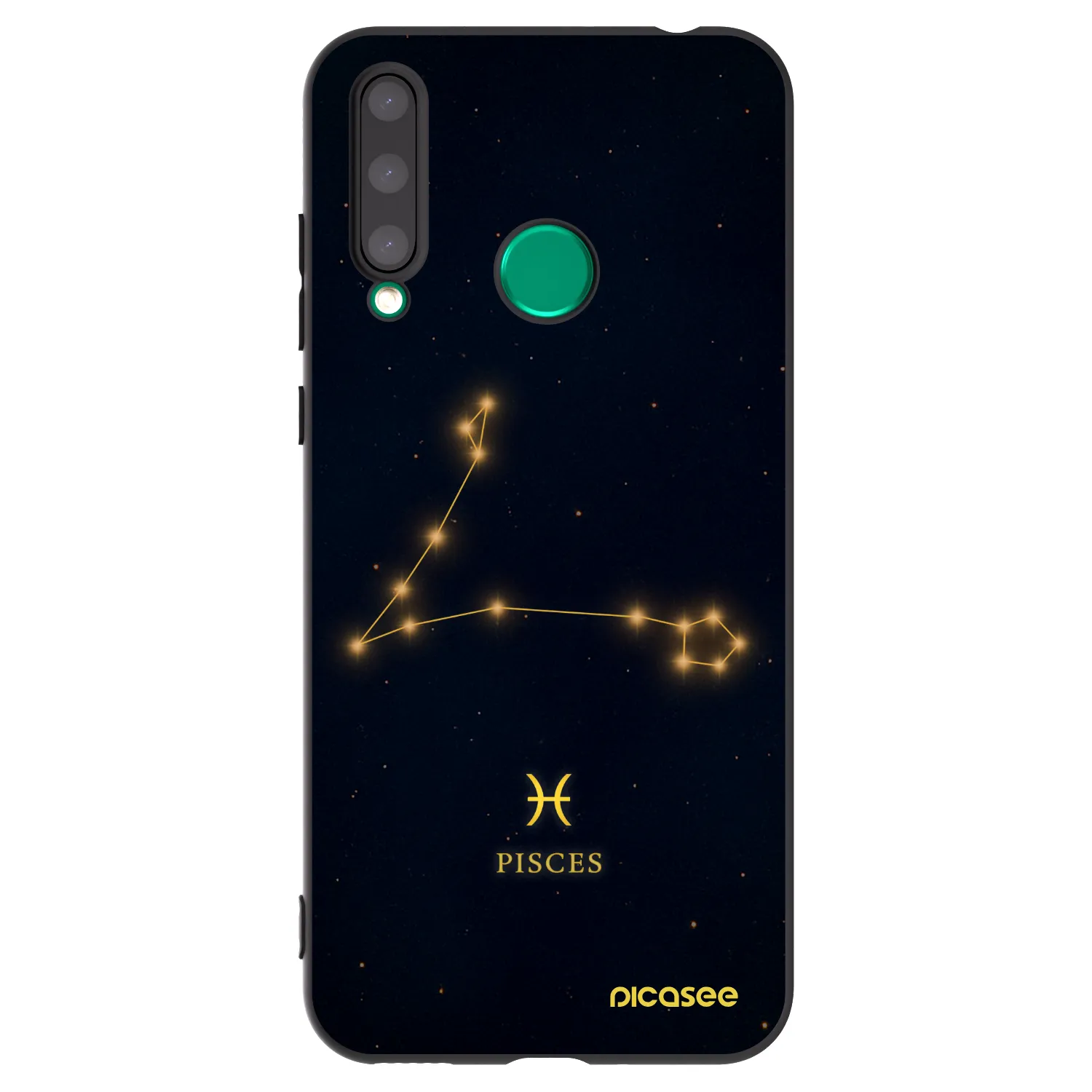 Picasee fekete szilikon tok az alábbi mobiltelefonokra Honor 20 Lite - PISCES