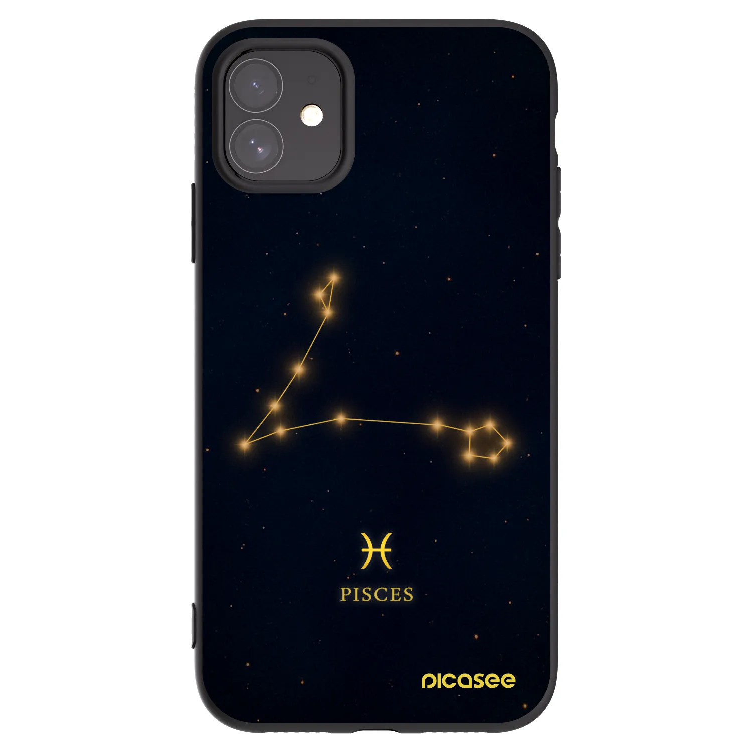 Picasee fekete szilikon tok az alábbi mobiltelefonokra Apple iPhone 11 - PISCES