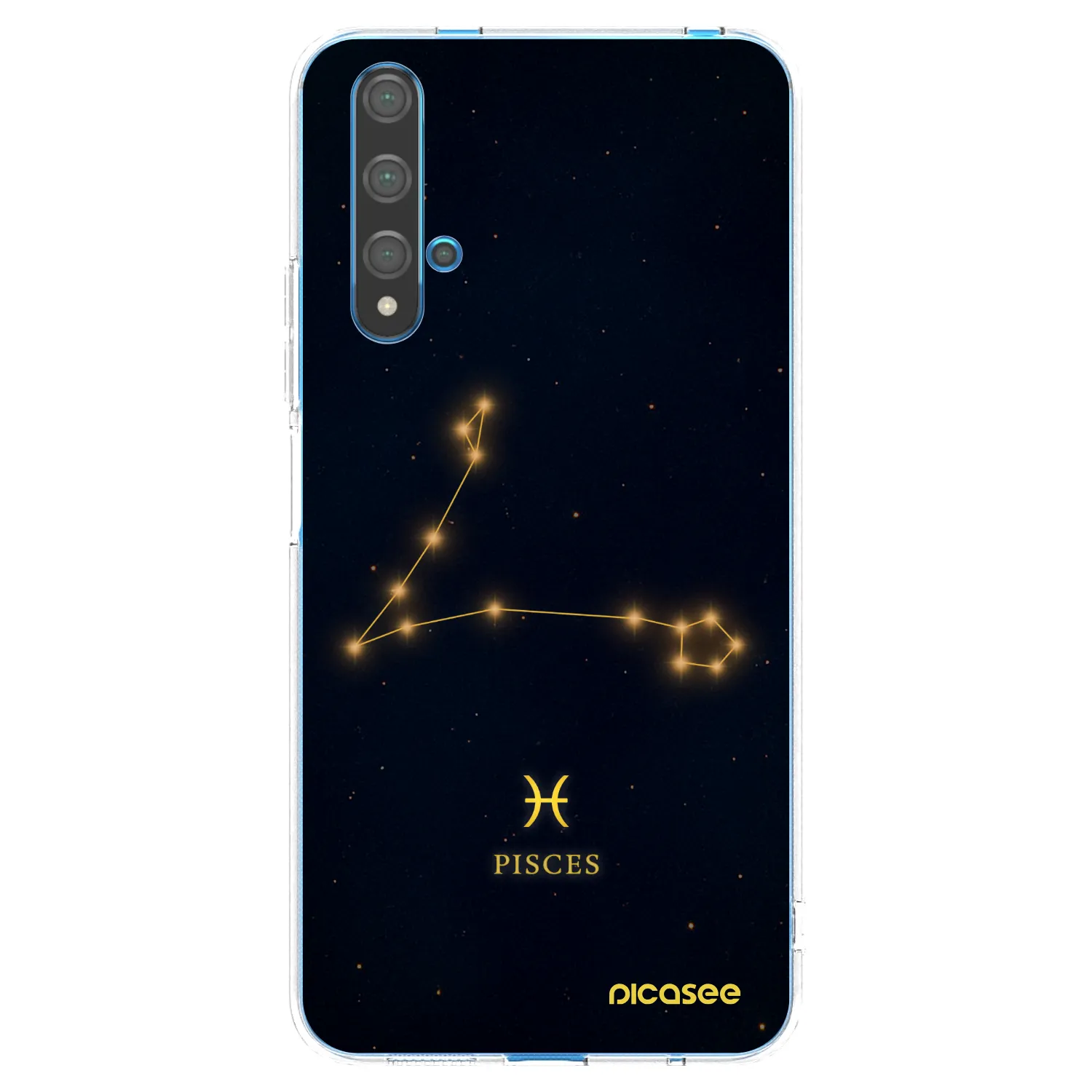 Picasee átlátszó szilikon tok az alábbi mobiltelefonokra Huawei Nova 5T - PISCES
