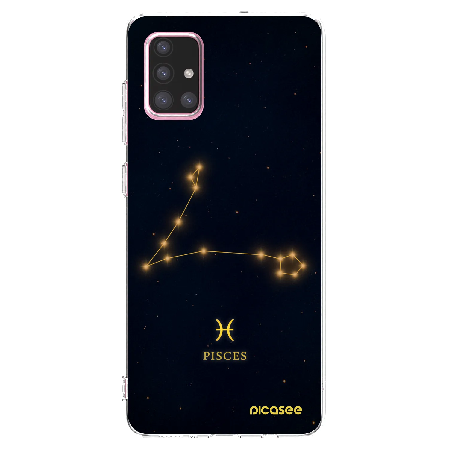 Picasee átlátszó szilikon tok az alábbi mobiltelefonokra Samsung Galaxy A71 A715F - PISCES