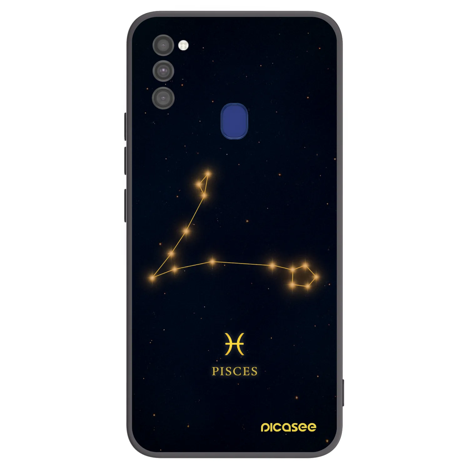 Picasee fekete szilikon tok az alábbi mobiltelefonokra Samsung Galaxy M21 M215F - PISCES