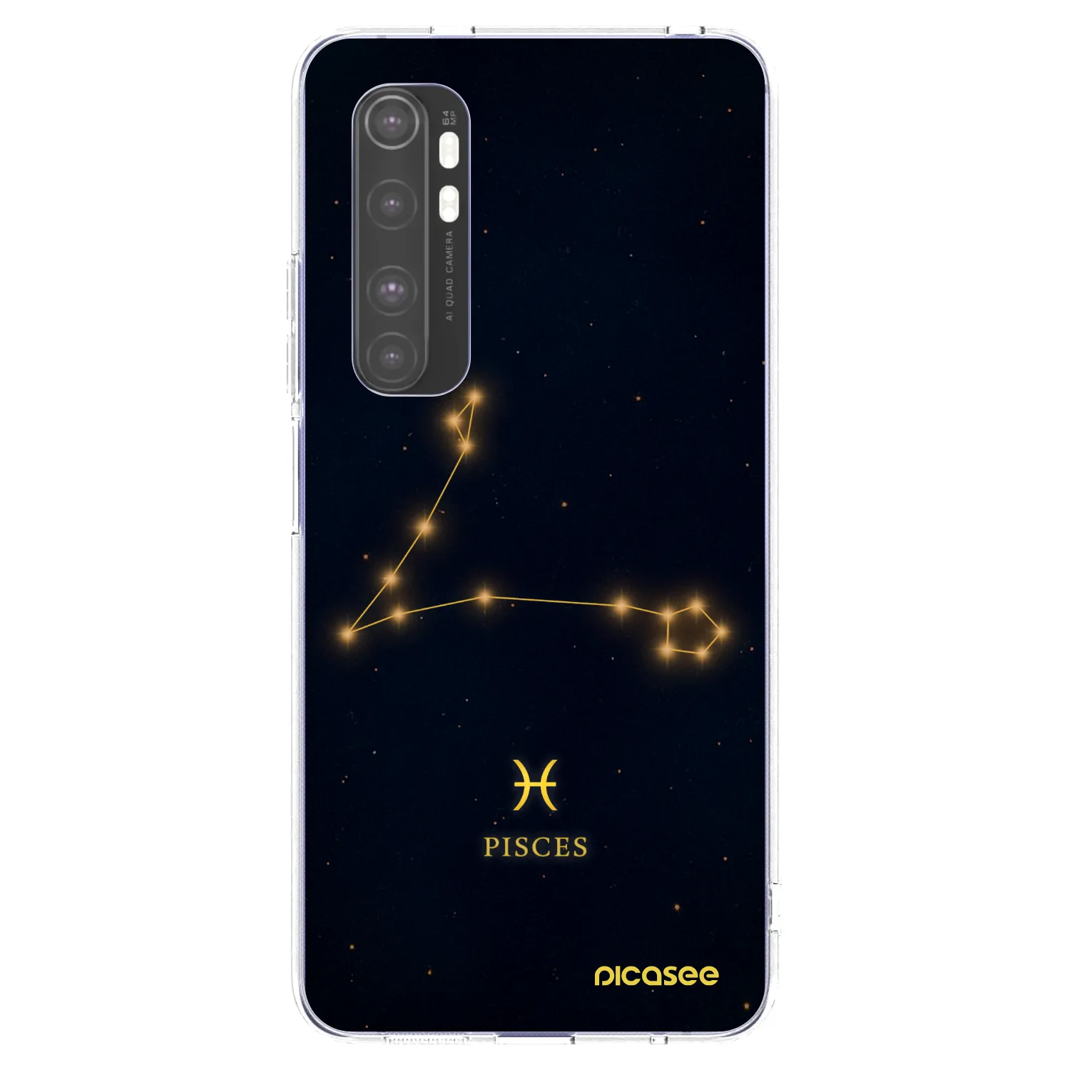 Picasee átlátszó szilikon tok az alábbi mobiltelefonokra Xiaomi Mi Note 10 Lite - PISCES