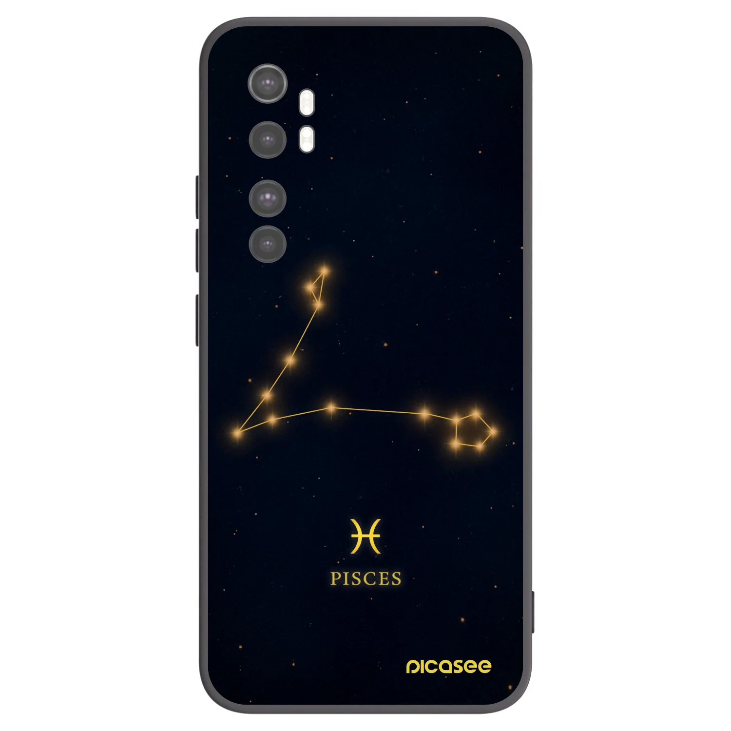 Picasee fekete szilikon tok az alábbi mobiltelefonokra Xiaomi Mi Note 10 Lite - PISCES