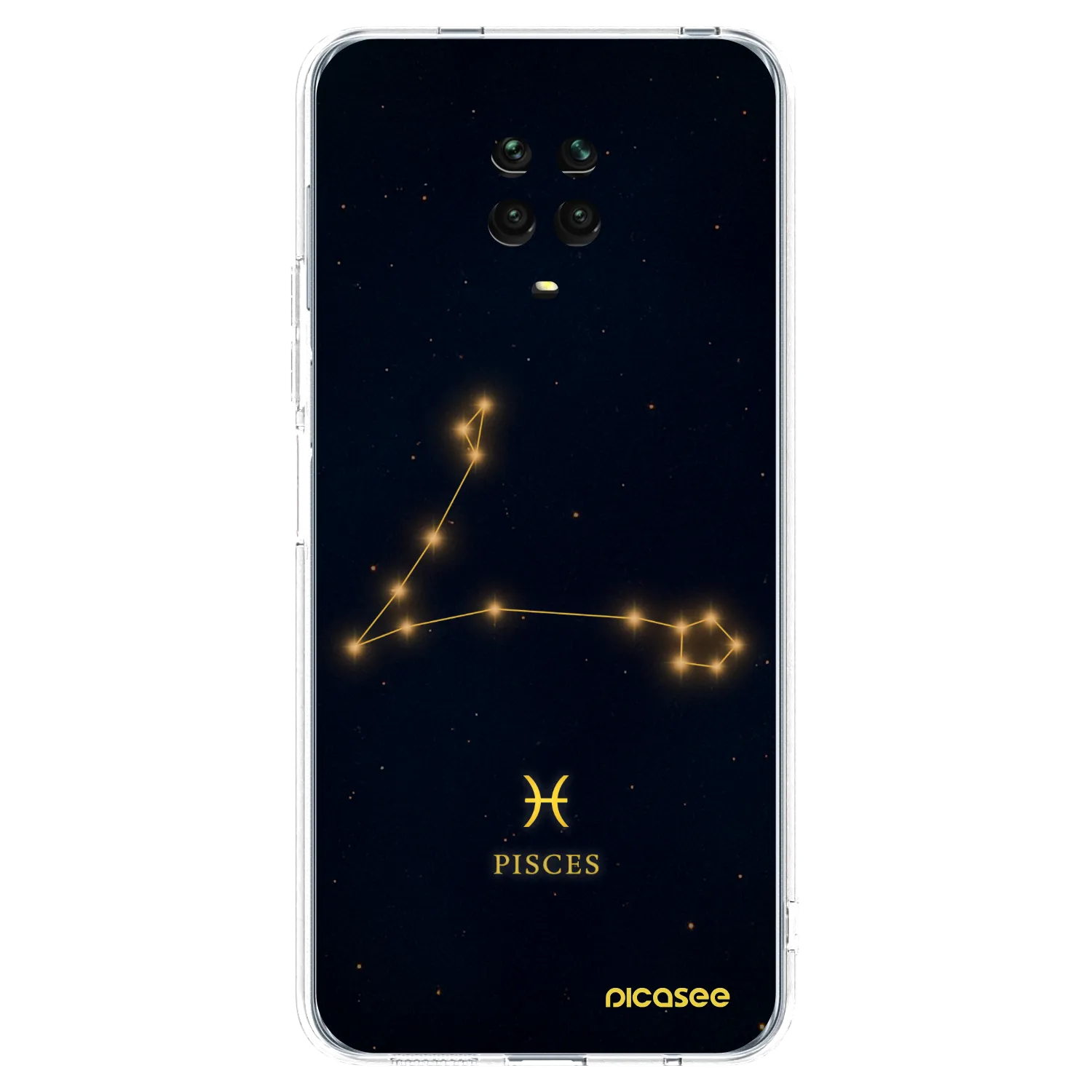 Picasee átlátszó szilikon tok az alábbi mobiltelefonokra Xiaomi Redmi Note 9S - PISCES