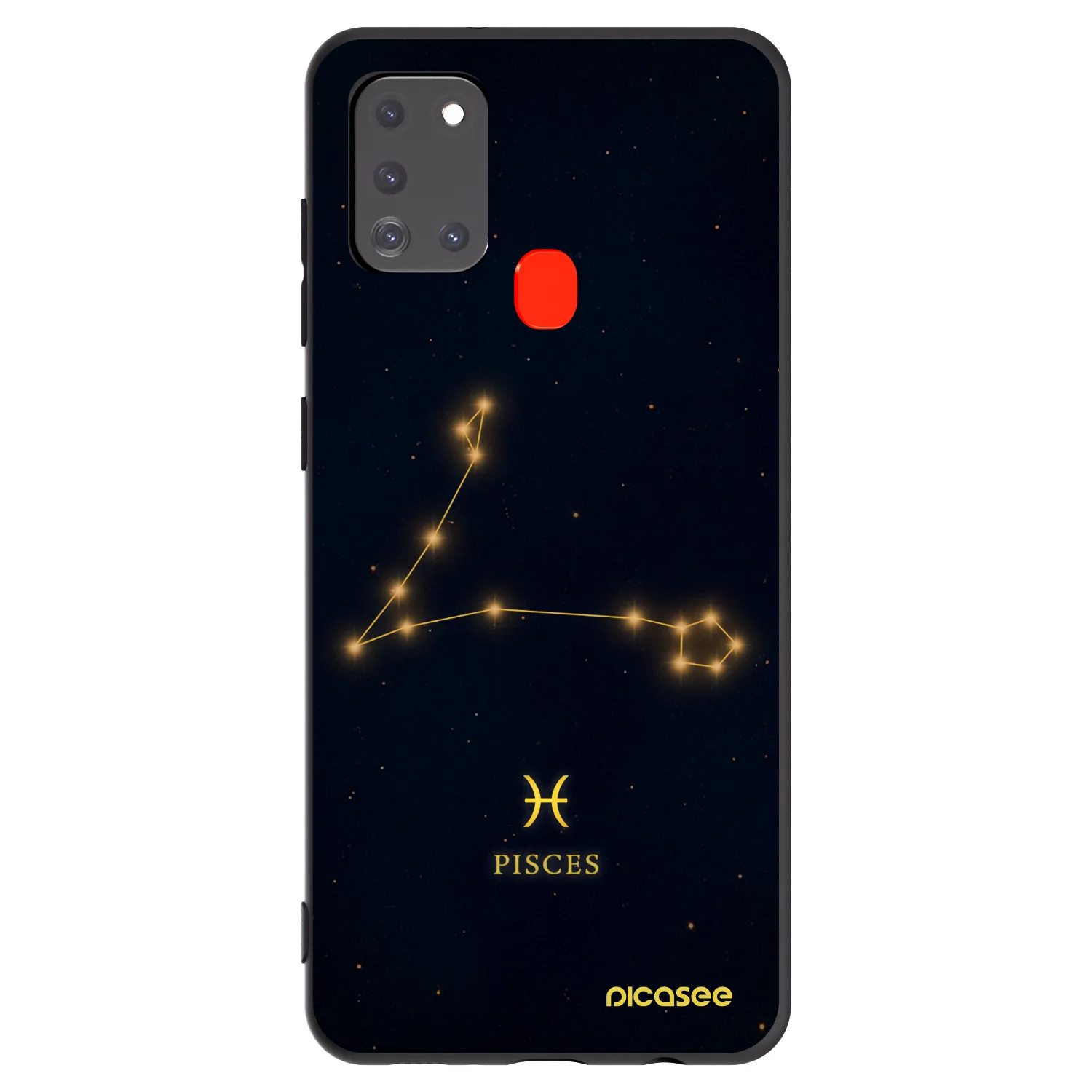 Picasee fekete szilikon tok az alábbi mobiltelefonokra Samsung Galaxy A21s - PISCES