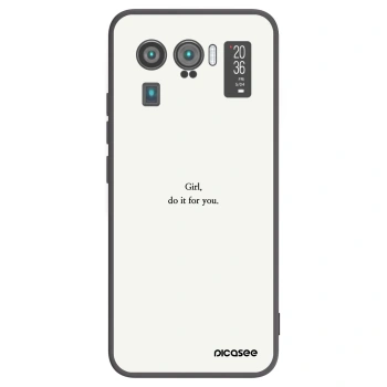 Picasee fekete szilikon tok az alábbi mobiltelefonokra Xiaomi Mi 11 Ultra - Girl, do it for you