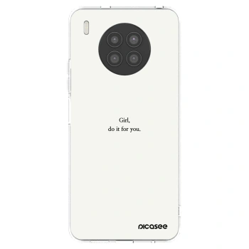 Picasee átlátszó szilikon tok az alábbi mobiltelefonokra Huawei Nova 8i - Girl, do it for you