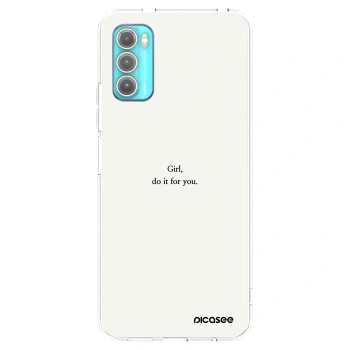 Picasee átlátszó szilikon tok az alábbi mobiltelefonokra Motorola Moto G60 - Girl, do it for you