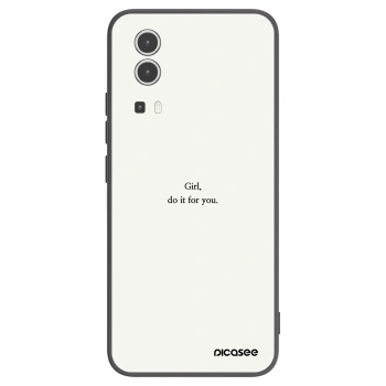 Picasee fekete szilikon tok az alábbi mobiltelefonokra Vivo Y72 5G - Girl, do it for you