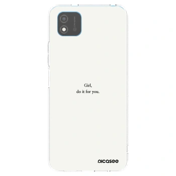 Picasee átlátszó szilikon tok az alábbi mobiltelefonokra Realme C11 (2021) - Girl, do it for you