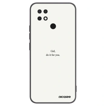 Picasee fekete szilikon tok az alábbi mobiltelefonokra Xiaomi Redmi 10C - Girl, do it for you