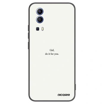 Picasee fekete szilikon tok az alábbi mobiltelefonokra Vivo Y52 5G - Girl, do it for you