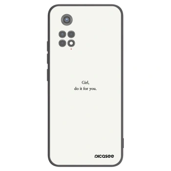 Picasee fekete szilikon tok az alábbi mobiltelefonokra Xiaomi Redmi Note 11S 5G - Girl, do it for you