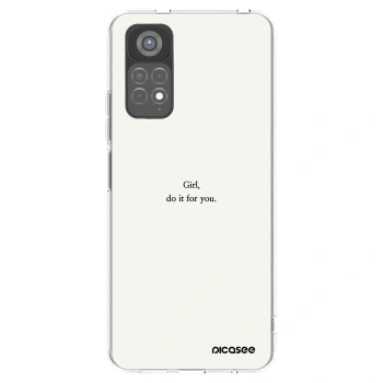 Picasee átlátszó szilikon tok az alábbi mobiltelefonokra Xiaomi Redmi Note 11S 5G - Girl, do it for you