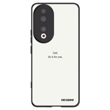 Picasee fekete szilikon tok az alábbi mobiltelefonokra Honor 90 5G - Girl, do it for you