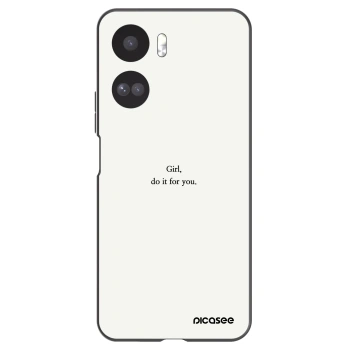 Picasee fekete szilikon tok az alábbi mobiltelefonokra Honor 90 Lite 5G - Girl, do it for you