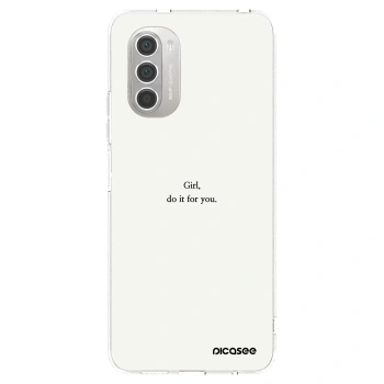 Picasee átlátszó szilikon tok az alábbi mobiltelefonokra Motorola Moto G51 - Girl, do it for you