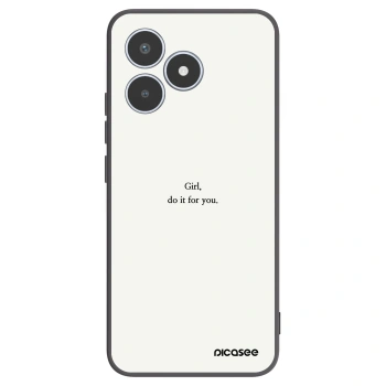 Picasee fekete szilikon tok az alábbi mobiltelefonokra Realme C53 - Girl, do it for you
