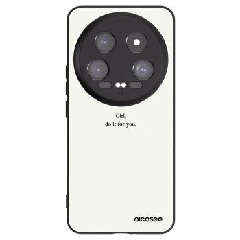 Picasee fekete szilikon tok az alábbi mobiltelefonokra Xiaomi 14 Ultra - Girl, do it for you