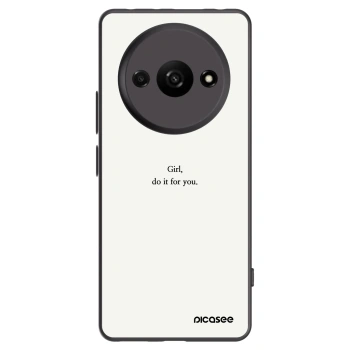 Picasee fekete szilikon tok az alábbi mobiltelefonokra Xiaomi Redmi A3 - Girl, do it for you