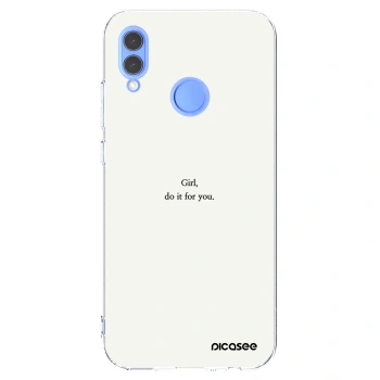 Picasee átlátszó szilikon tok az alábbi mobiltelefonokra Honor 10 Lite - Girl, do it for you