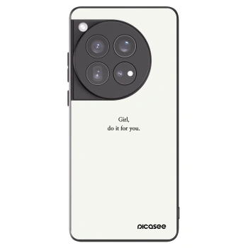 Picasee fekete szilikon tok az alábbi mobiltelefonokra OnePlus 12 5G - Girl, do it for you