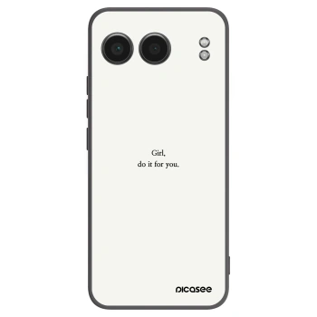 Picasee fekete szilikon tok az alábbi mobiltelefonokra OnePlus Nord 4 - Girl, do it for you
