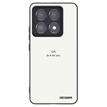 Picasee fekete szilikon tok az alábbi mobiltelefonokra Xiaomi 14T Pro - Girl, do it for you