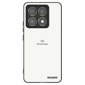Picasee fekete szilikon tok az alábbi mobiltelefonokra Xiaomi 14T - Girl, do it for you