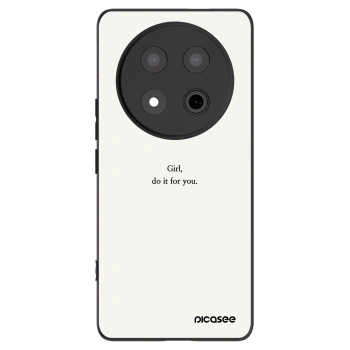 Picasee fekete szilikon tok az alábbi mobiltelefonokra Honor Magic7 Lite 5G - Girl, do it for you