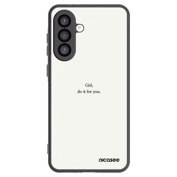 Picasee fekete szilikon tok az alábbi mobiltelefonokra Samsung Galaxy A26 5G A266B - Girl, do it for you