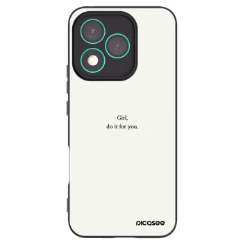 Picasee fekete szilikon tok az alábbi mobiltelefonokra Honor 400 Lite 5G - Girl, do it for you